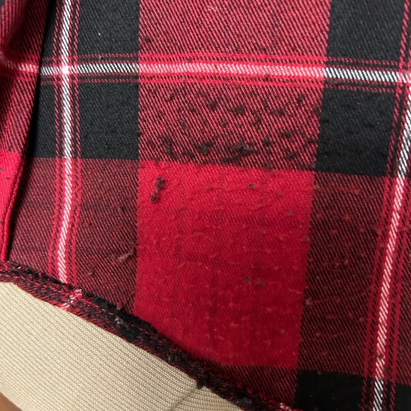 EUC THE KOOPLES WESTERN STYLE STUDDED TARTAN SHIRT SIZE XXS (fits S) - Picture 5 of 7